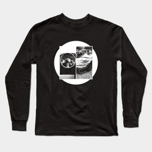 MITSUBISHI ECLIPSE D20 Black 'N White 5 (Black Version) Long Sleeve T-Shirt